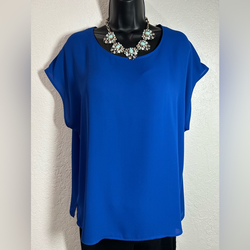 Chaus Royal Blue Women's Blouse